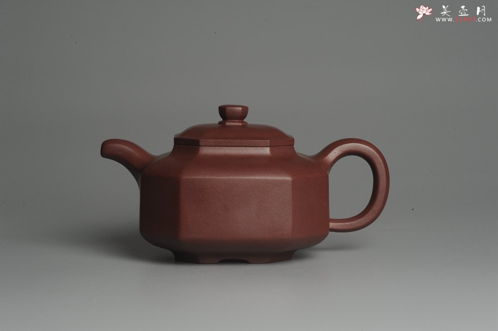 紫砂壶图片：实力派张海艳全手工精工八方侧角壶 工艺精湛 - 宜兴紫砂壶网