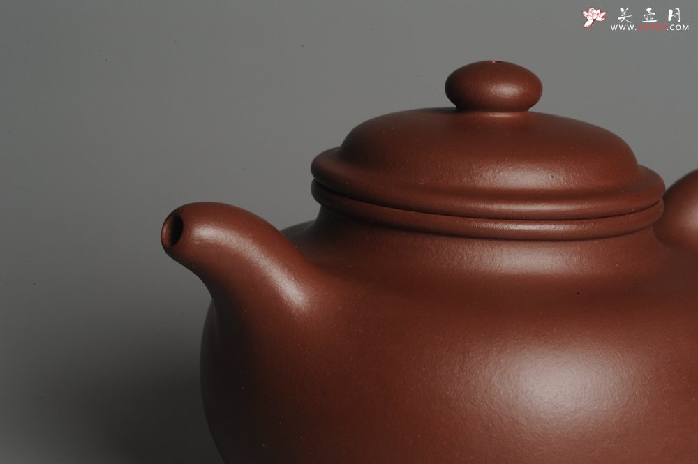 紫砂壶图片：实力派杨欣橙老师全手工大亨莲子 本色清水泥 深得老味 古韵悠悠 - 宜兴紫砂壶网
