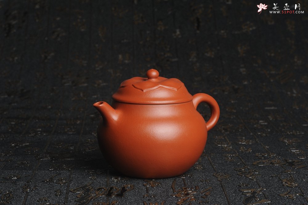 紫砂壶图片：美壶特惠 非铁红色素泥 优质朱泥般若秋水壶 - 宜兴紫砂壶网