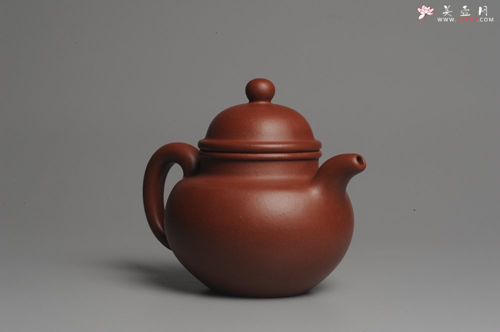 紫砂壶图片：油润底曹青 全手工寿珍掇球 深得老味 做工超好 - 宜兴紫砂壶网