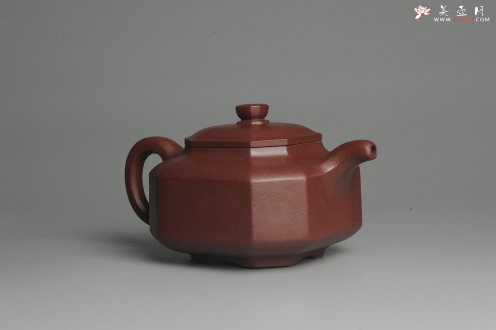 紫砂壶图片：实力派张海艳全手工精工八方侧角壶 工艺精湛 - 宜兴紫砂壶网