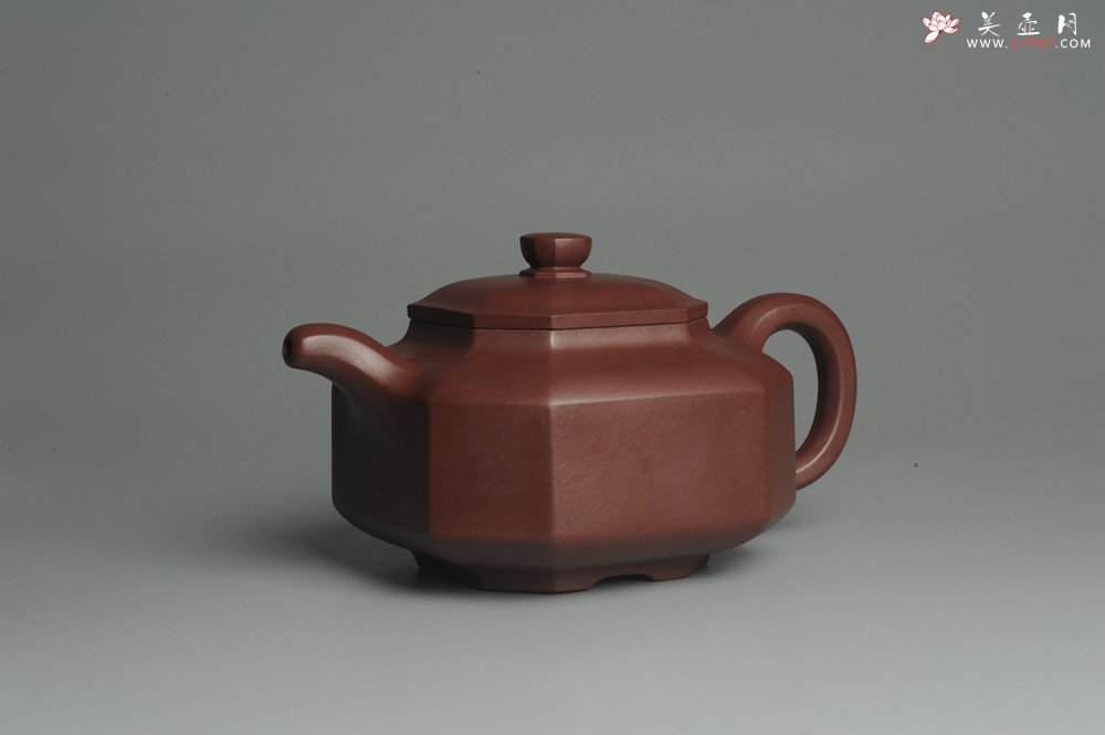 紫砂壶图片：实力派张海艳全手工精工八方侧角壶 工艺精湛 - 宜兴紫砂壶网