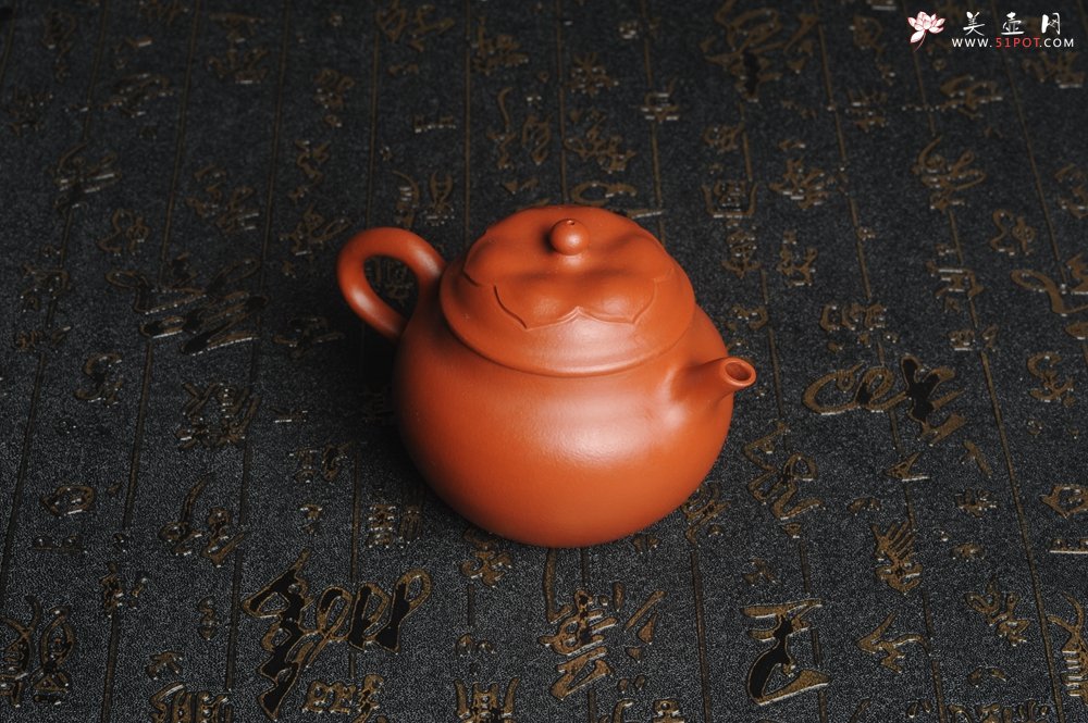 紫砂壶图片：美壶特惠 非铁红色素泥 优质朱泥般若秋水壶 - 宜兴紫砂壶网