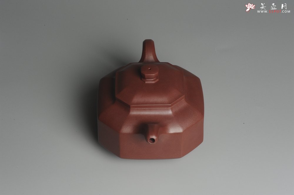 紫砂壶图片：实力派张海艳全手工精工八方侧角壶 工艺精湛 - 宜兴紫砂壶网