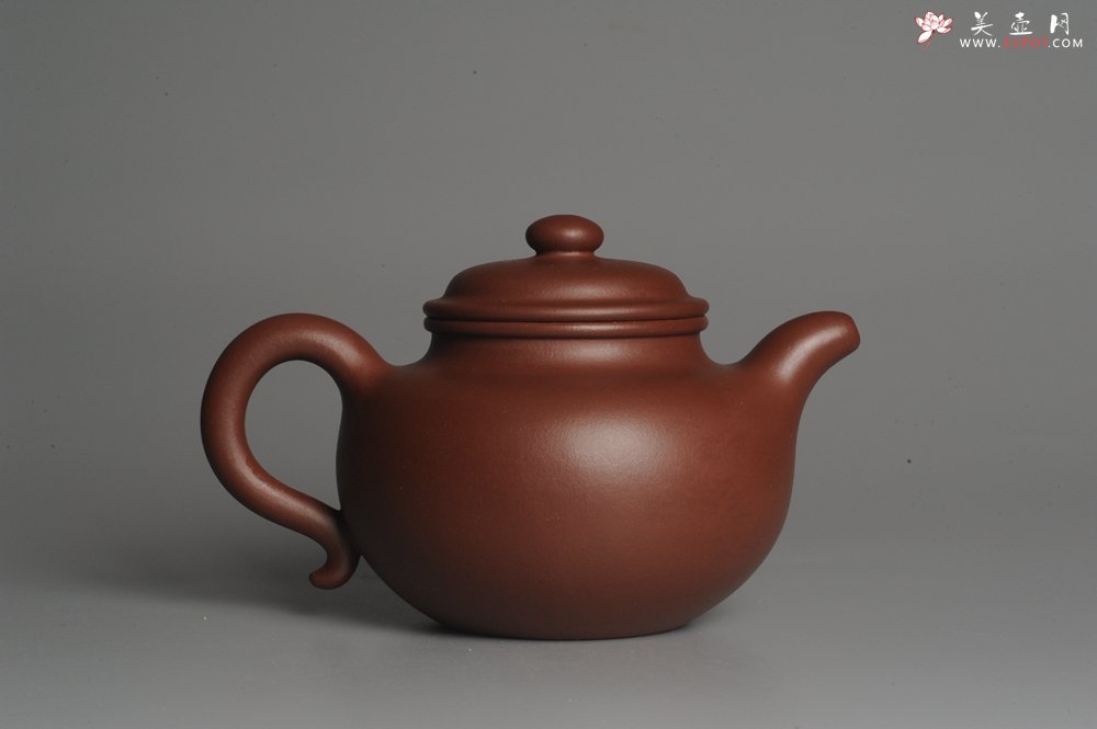 紫砂壶图片：实力派杨欣橙老师全手工大亨莲子 本色清水泥 深得老味 古韵悠悠 - 宜兴紫砂壶网