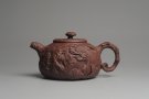 紫砂壶图片：美壶特惠 全手工薄胎游龙灵芝供春 龚春 做工精致 单色更显功力 - 宜兴紫砂壶网