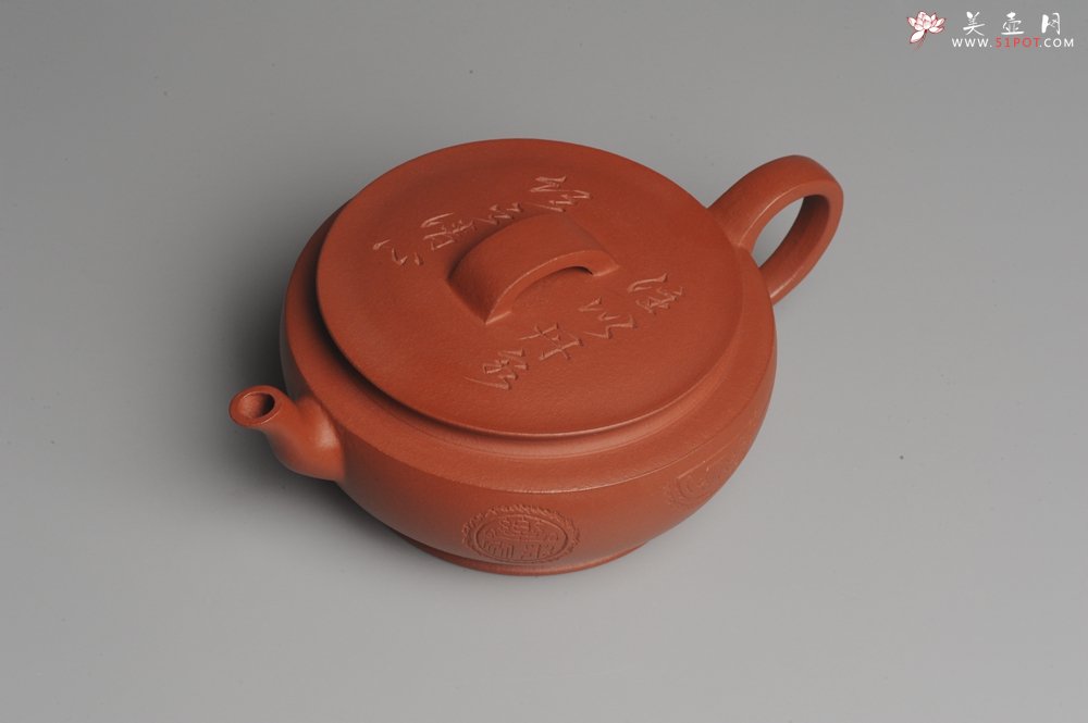 紫砂壶图片：美壶特惠 老清水泥 精致大蕴汉瓦 助工俞霞文气装饰瓦当 大口实用 茶人醉爱 - 宜兴紫砂壶网