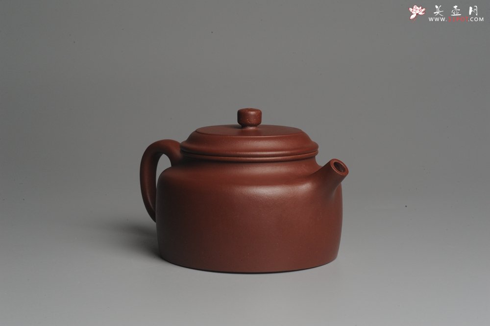 紫砂壶图片：美壶特惠 优质红拼泥经典大亨德中 茶人醉爱 - 宜兴紫砂壶网