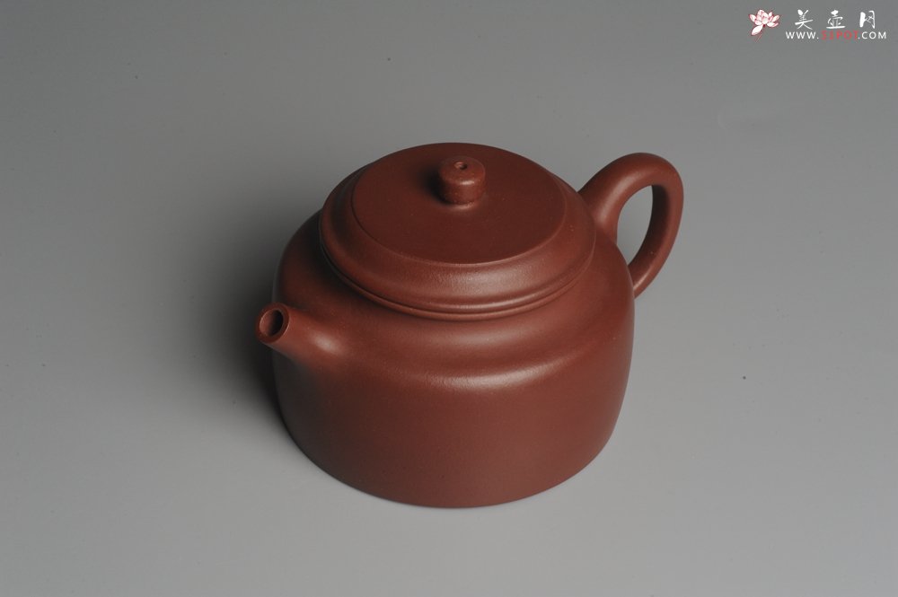 紫砂壶图片：美壶特惠 优质红拼泥经典大亨德中 茶人醉爱 - 宜兴紫砂壶网
