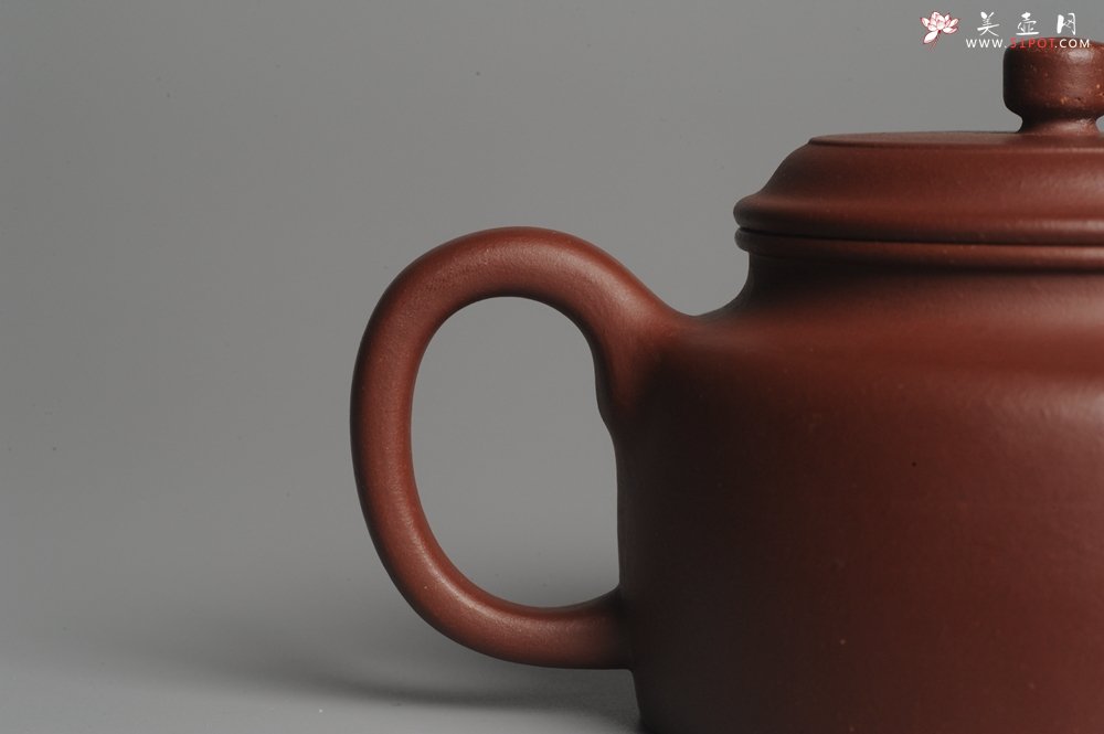 紫砂壶图片：美壶特惠 优质红拼泥经典大亨德中 茶人醉爱 - 宜兴紫砂壶网