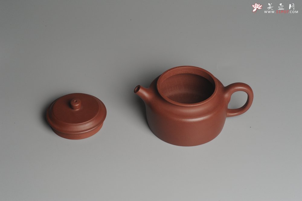 紫砂壶图片：美壶特惠 优质红拼泥经典大亨德中 茶人醉爱 - 宜兴紫砂壶网