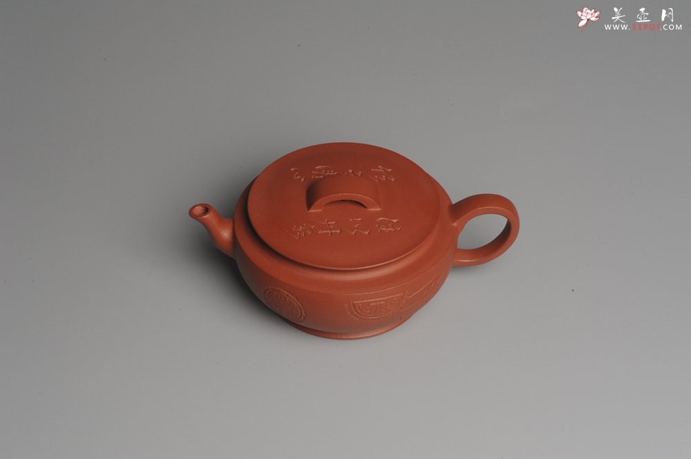 紫砂壶图片：美壶特惠 老清水泥 精致大蕴汉瓦 助工俞霞文气装饰瓦当 大口实用 茶人醉爱 - 宜兴紫砂壶网
