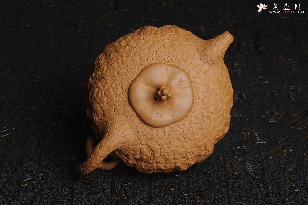 紫砂壶图片：美壶特惠 进步明显优质黄金段全手工龚春 供春 异型盖 难度大 肌理丰富 - 宜兴紫砂壶网