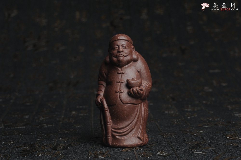 紫砂壶图片：美宠特惠 回馈壶友 精致性价比紫泥老财主茶宠高7.8cm左右 - 宜兴紫砂壶网