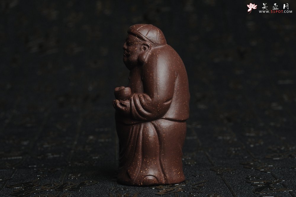 紫砂壶图片：美宠特惠 回馈壶友 精致性价比紫泥老财主茶宠高7.8cm左右 - 宜兴紫砂壶网