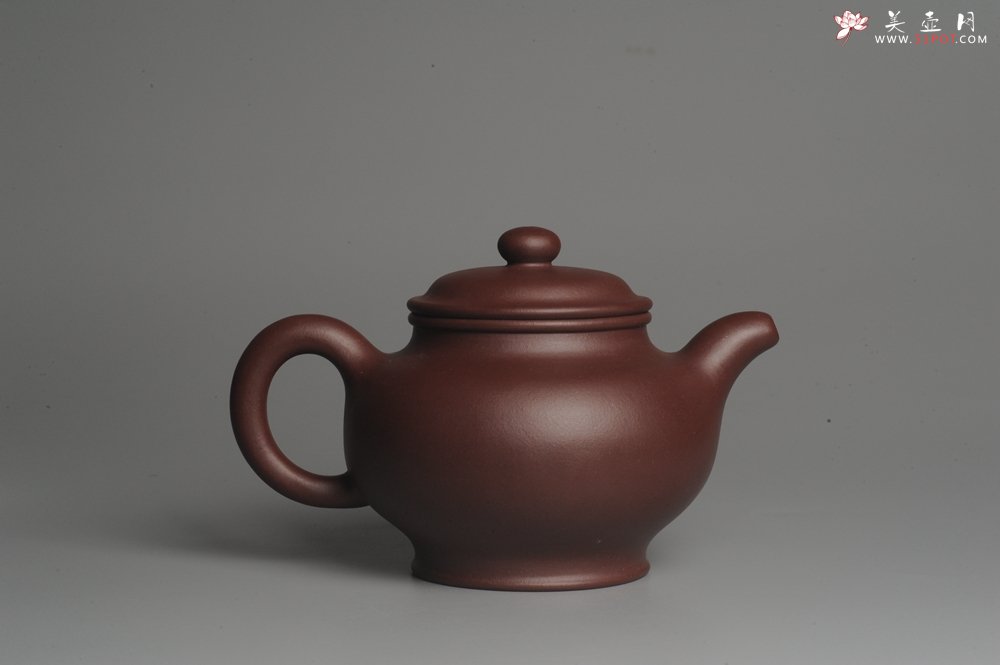 紫砂壶图片：实力派杨欣橙老师全手工紫茄泥大亨掇只 深得其味 泥料灰常油润 - 宜兴紫砂壶网