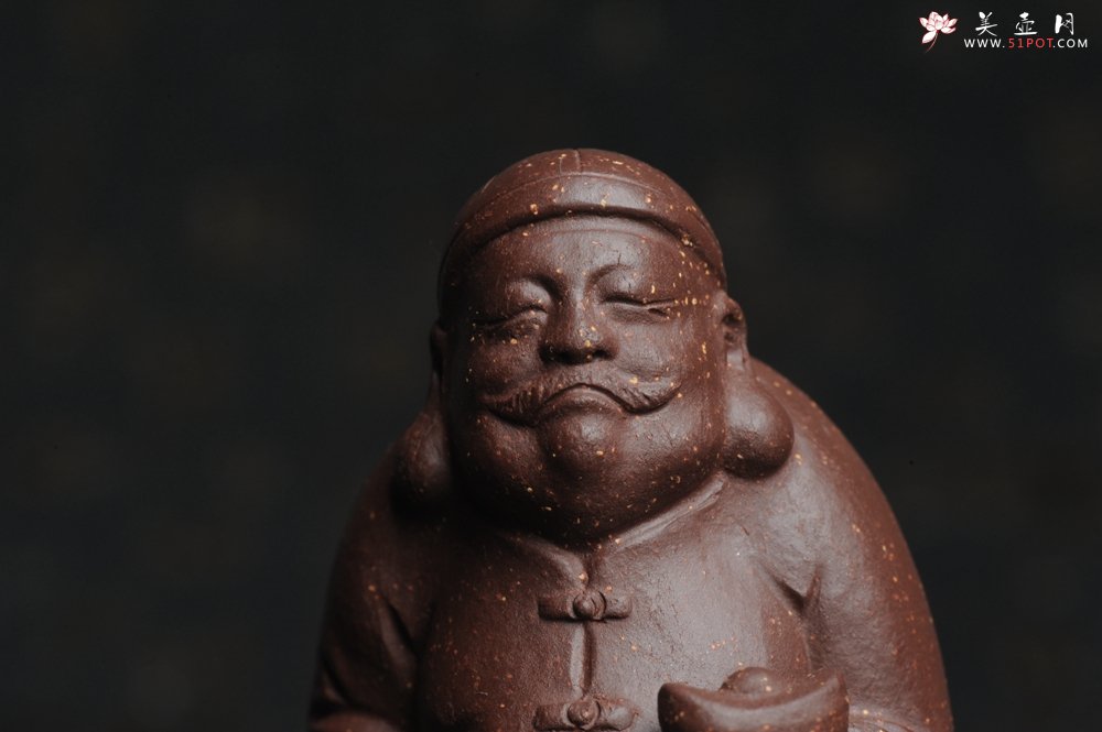 紫砂壶图片：美宠特惠 回馈壶友 精致性价比紫泥老财主茶宠高7.8cm左右 - 宜兴紫砂壶网