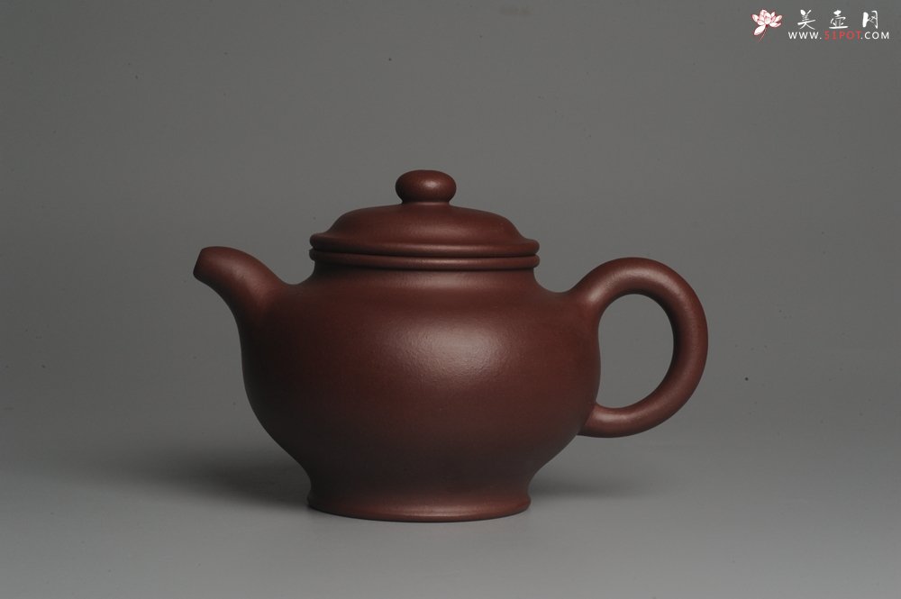 紫砂壶图片：实力派杨老师全手工紫茄泥小品大亨掇只 深得其味 泥料灰常油润 - 宜兴紫砂壶网