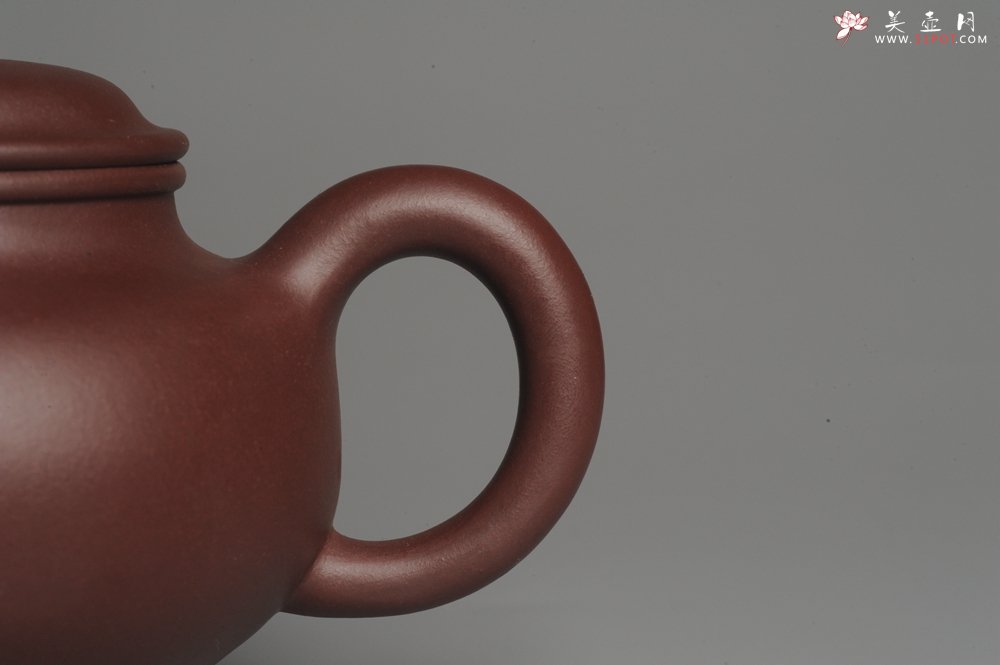 紫砂壶图片：实力派杨欣橙老师全手工紫茄泥大亨掇只 深得其味 泥料灰常油润 - 宜兴紫砂壶网