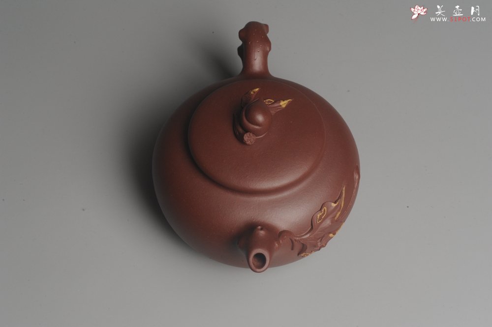 紫砂壶图片：美壶福利特惠 精致做工 寿桃壶 茶人醉爱 - 宜兴紫砂壶网