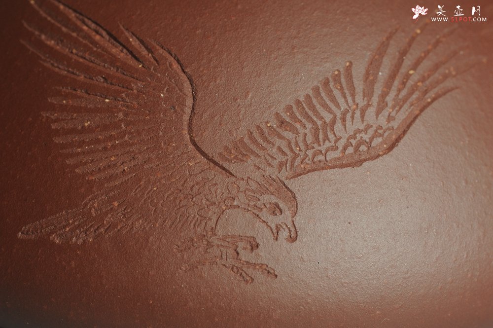 紫砂壶图片：美壶特惠 原矿红拼泥精致做工纳瓢 石瓢 大展鸿图 养后特油润 茶人醉爱 - 宜兴紫砂壶网