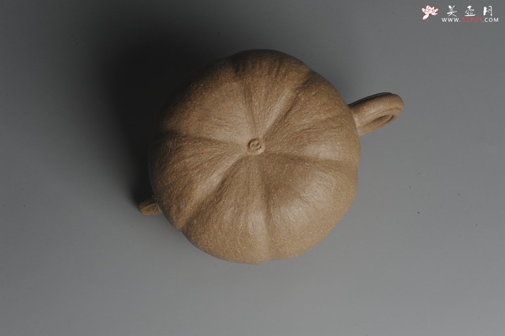 紫砂壶图片：美壶特惠 精致卡盖全手工老青段仿生小叶歪瓜 难度大 - 宜兴紫砂壶网