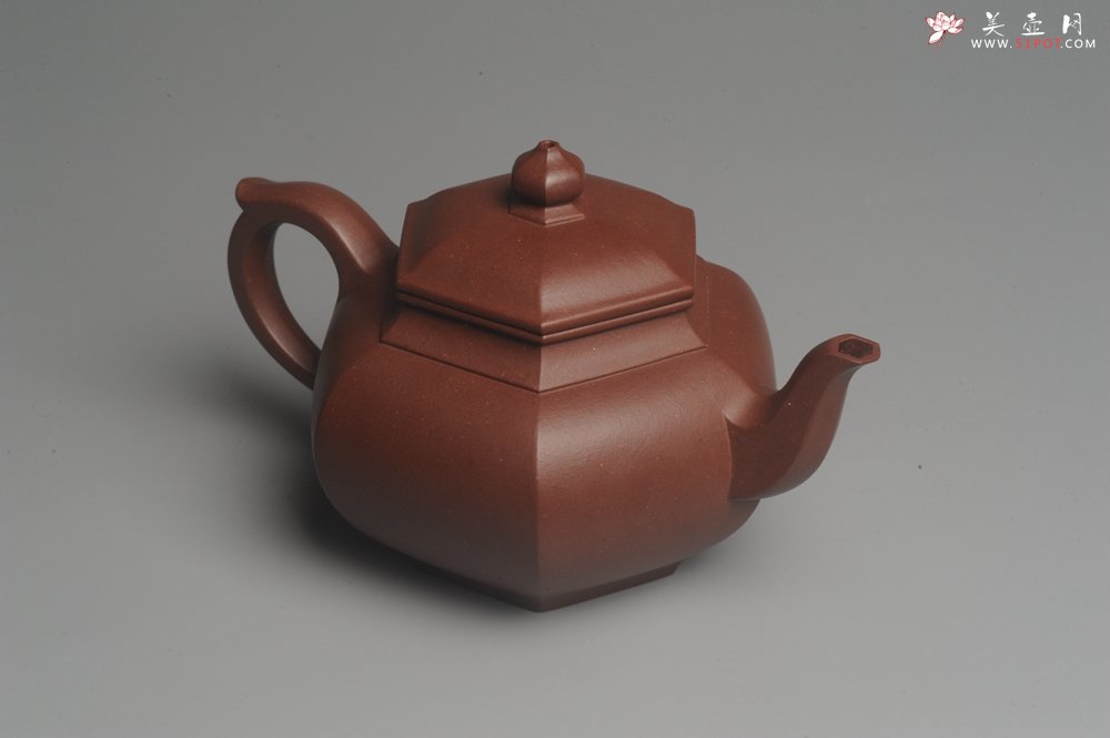 紫砂壶图片：实力派张海艳全手工小品笑樱壶 做工灰常精致 线面挺括 - 宜兴紫砂壶网