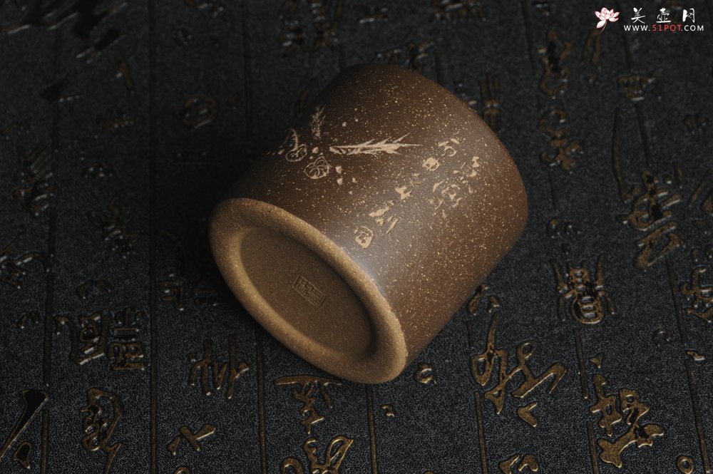 紫砂壶图片：美杯特惠 精品好泥好工好刻雅致厚实品茗杯 缸杯 鱼乐杯 - 宜兴紫砂壶网