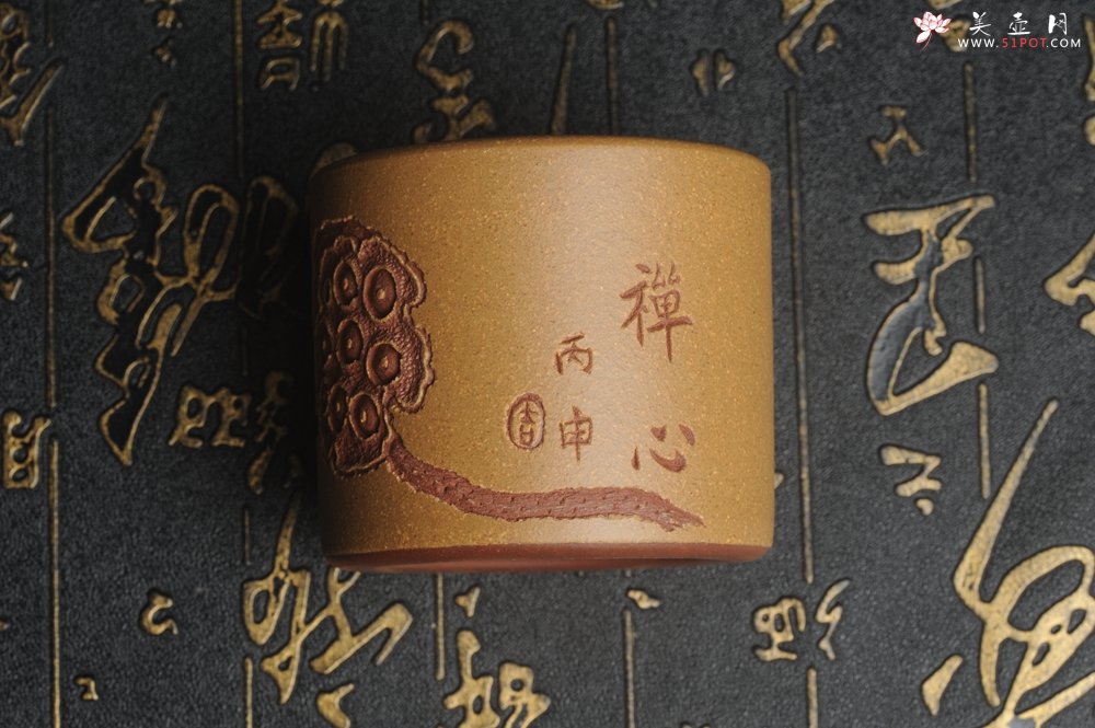 紫砂壶图片：美杯中秋特惠 精品好泥好工好刻雅致厚实品茗杯 缸杯 主人杯 一套三只 送礼佳品 - 宜兴紫砂壶网