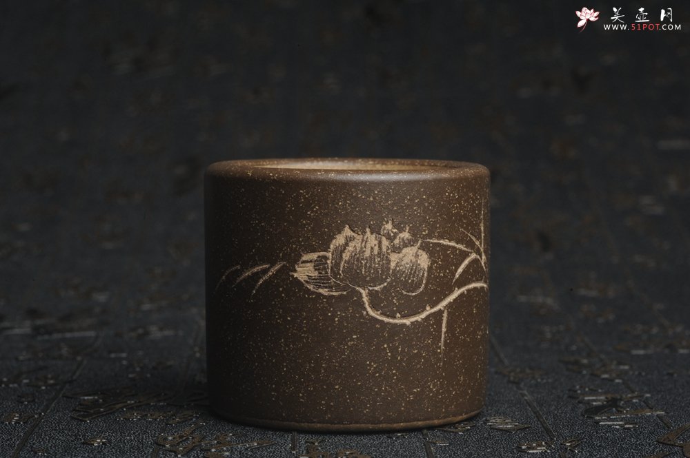 紫砂壶图片：美杯特惠 精品好泥好工好刻雅致厚实品茗杯 缸杯 鱼乐杯 - 宜兴紫砂壶网