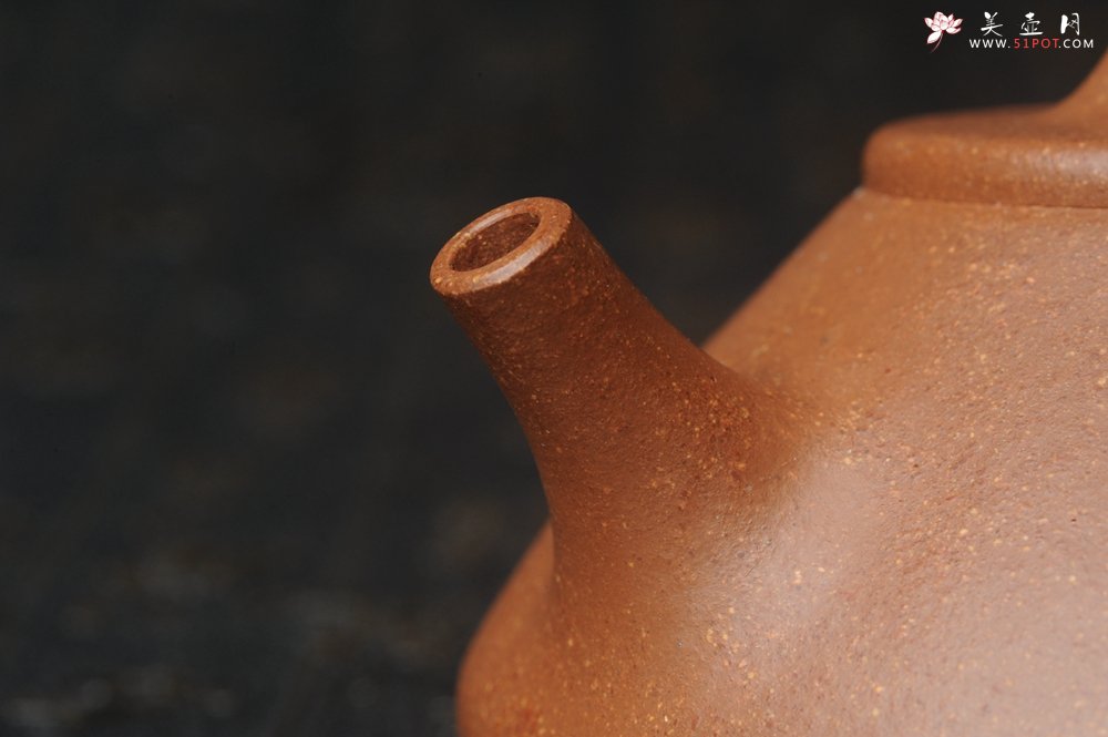 紫砂壶图片：润五彩段泥 全手工薄胎子冶石瓢 有君子风无俗人气 助工俞霞精心摹古刻绘雅竹 - 宜兴紫砂壶网