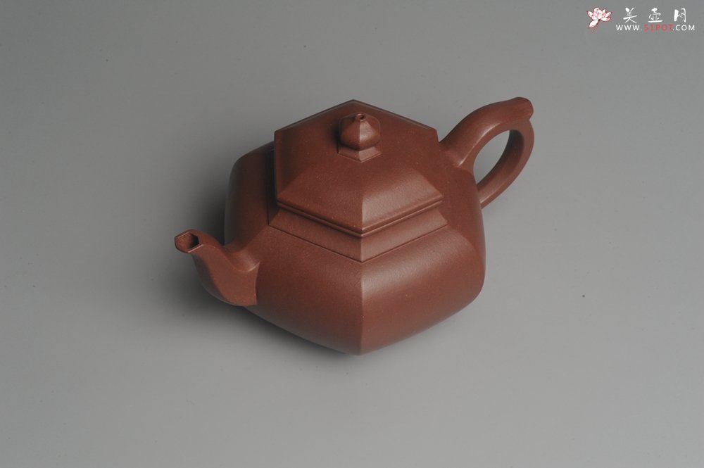 紫砂壶图片：实力派张海艳全手工小品笑樱壶 做工灰常精致 线面挺括 - 宜兴紫砂壶网