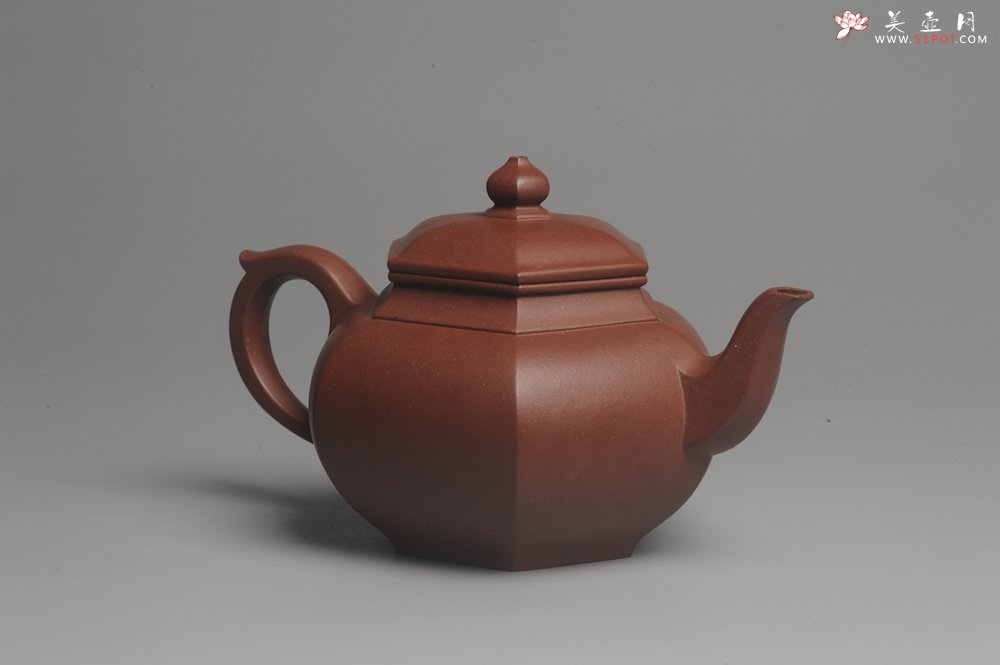 紫砂壶图片：实力派张海艳全手工小品笑樱壶 做工灰常精致 线面挺括 - 宜兴紫砂壶网