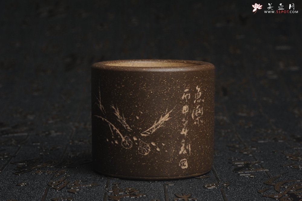 紫砂壶图片：美杯特惠 精品好泥好工好刻雅致厚实品茗杯 缸杯 鱼乐杯 - 宜兴紫砂壶网