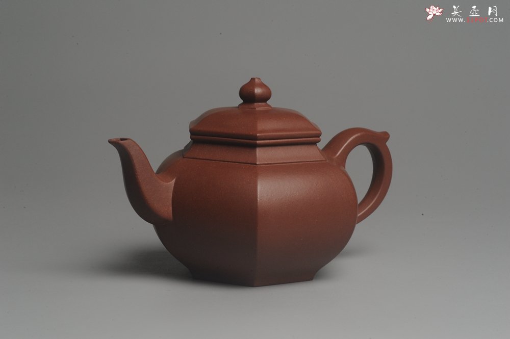 紫砂壶图片：实力派张海艳全手工小品笑樱壶 做工灰常精致 线面挺括 - 宜兴紫砂壶网