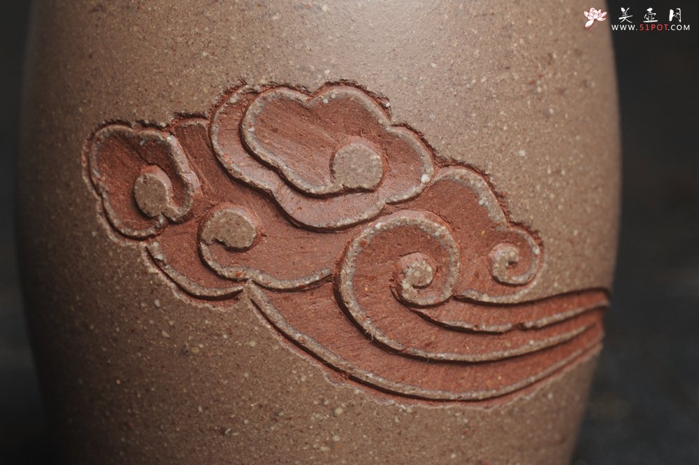 紫砂壶图片：美杯中秋特惠 精品好泥好工好刻雅致特厚实 祥云品茗杯 主人杯 自用送礼佳品 - 宜兴紫砂壶网