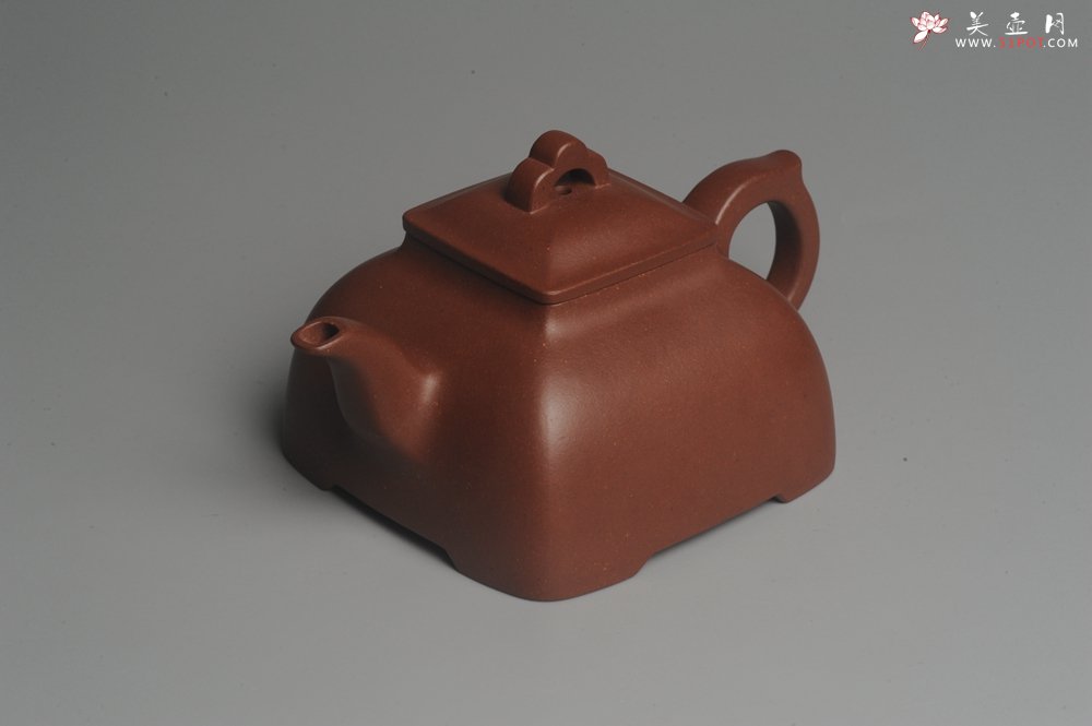 紫砂壶图片：实力派张海艳全手工弧菱壶 灰常漂亮 - 宜兴紫砂壶网