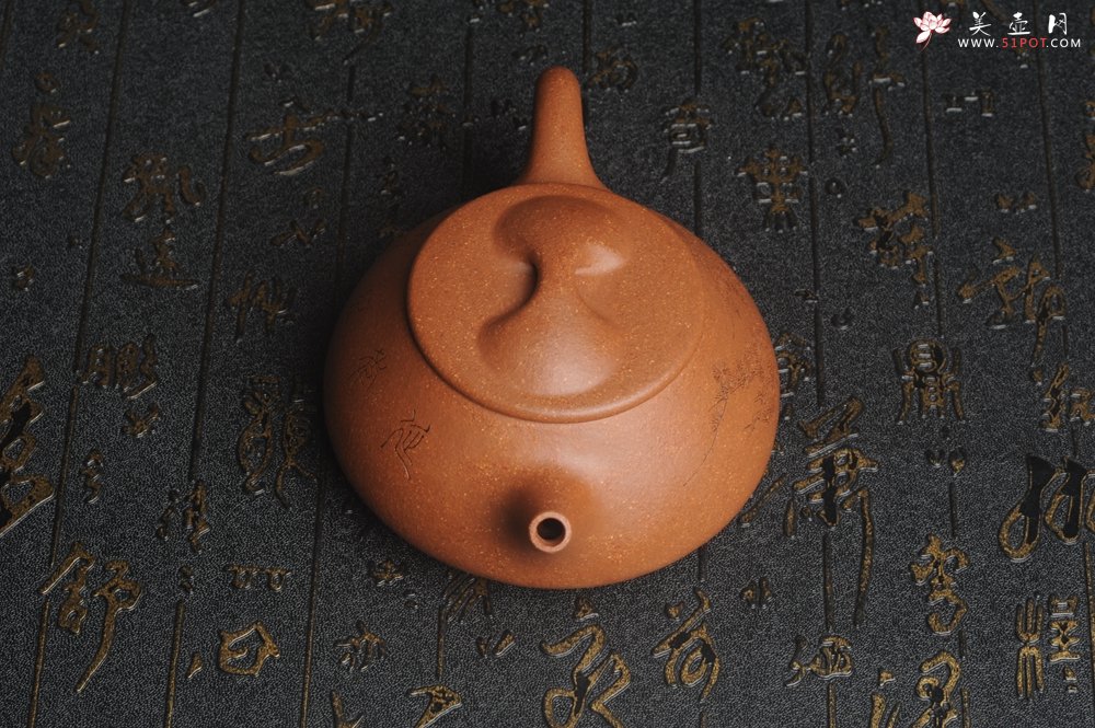 紫砂壶图片：潜力股周小培全手工演绎精品五彩段泥景舟石瓢 清茗堂助工文气装饰君子不老松 延年益寿 - 宜兴紫砂壶网