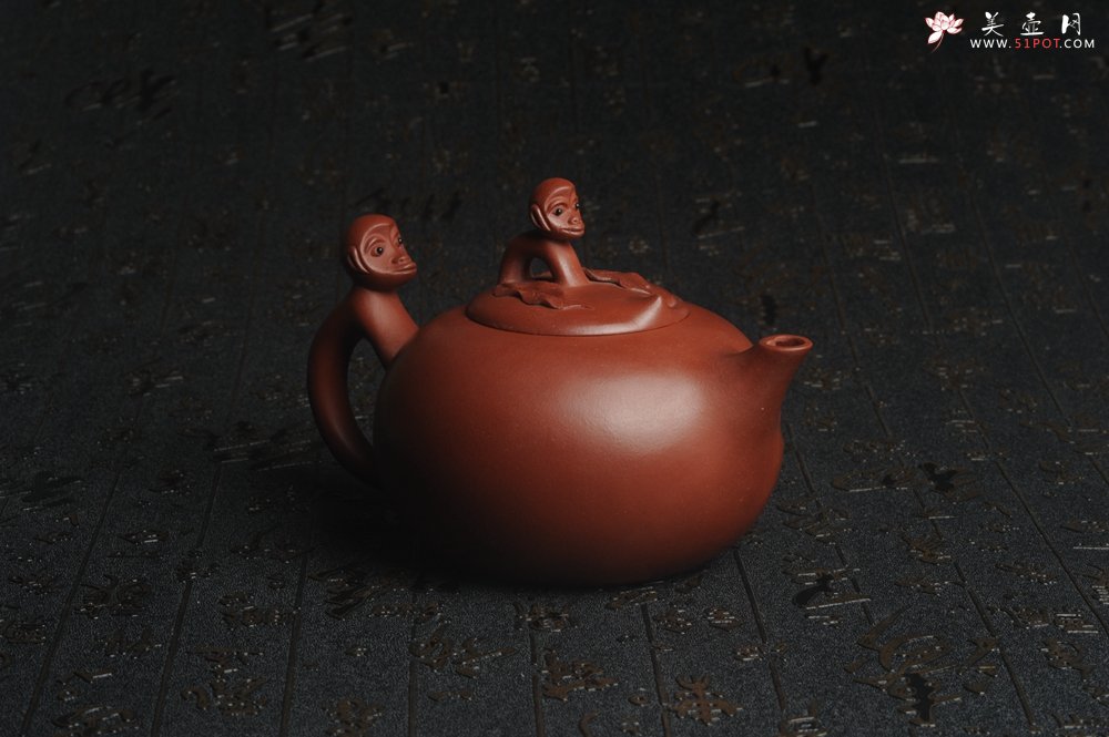 紫砂壶图片：美壶特惠 原矿红清水泥 精致辈辈封侯套壶 单杯56cc 送礼自用佳品 茶人醉爱 - 宜兴紫砂壶网