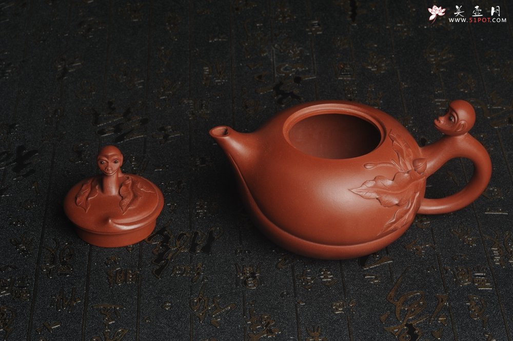 紫砂壶图片：美壶特惠 原矿红清水泥 精致辈辈封侯套壶 单杯56cc 送礼自用佳品 茶人醉爱 - 宜兴紫砂壶网