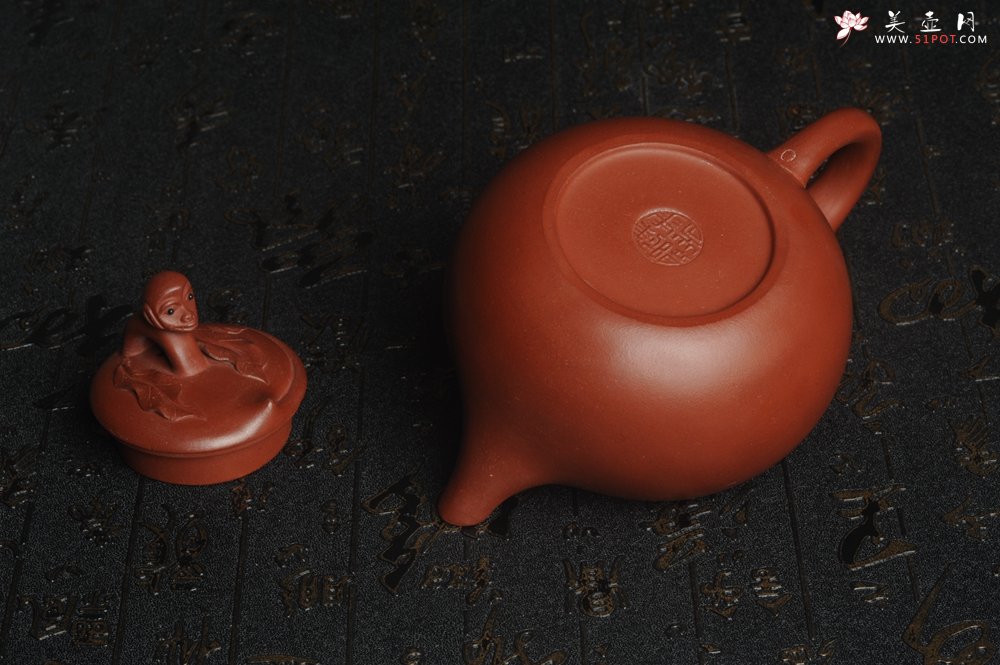 紫砂壶图片：美壶特惠 原矿红清水泥 精致辈辈封侯套壶 单杯56cc 送礼自用佳品 茶人醉爱 - 宜兴紫砂壶网