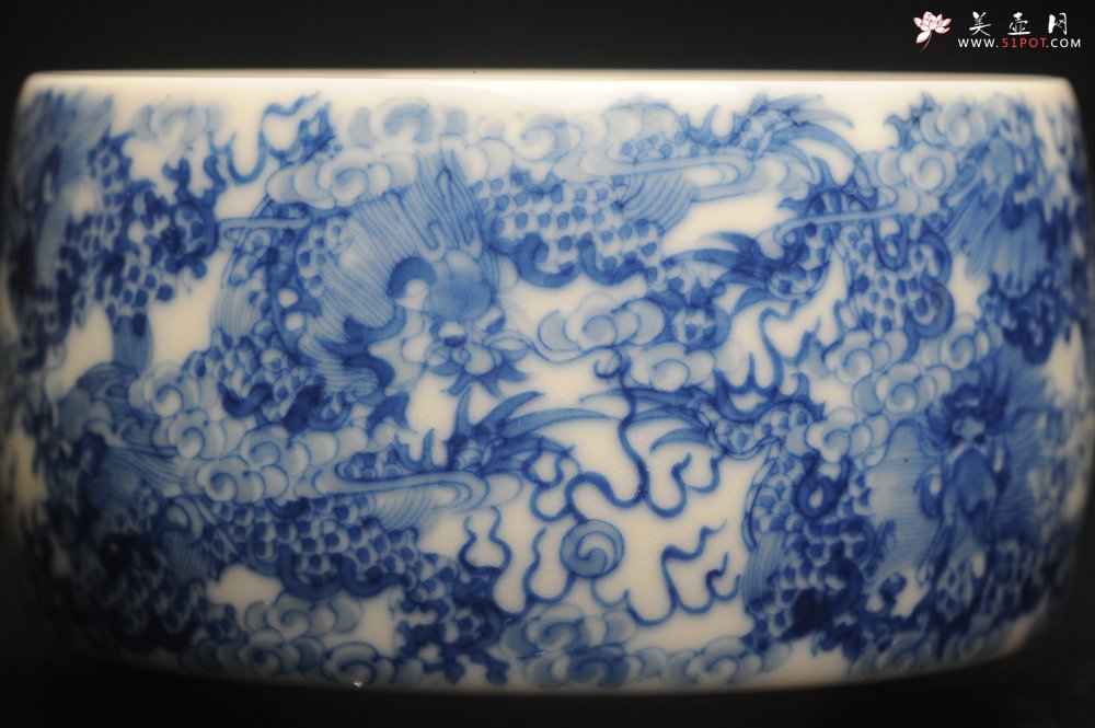 紫砂壶图片：美杯特惠 景德镇主人杯压手杯 釉下彩青花杯 九龙杯 超漂亮 - 宜兴紫砂壶网