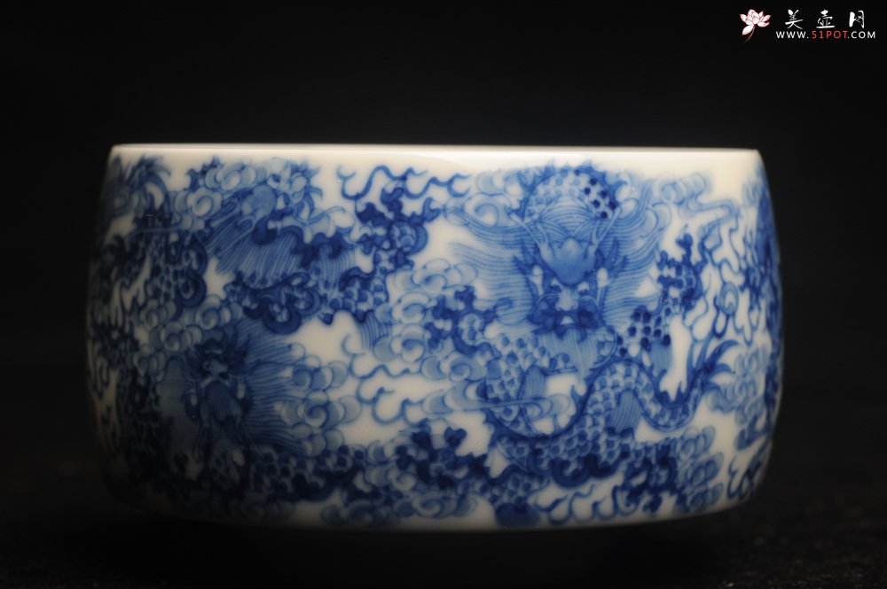 紫砂壶图片：美杯特惠 景德镇主人杯压手杯 釉下彩青花杯 九龙杯 超漂亮 - 宜兴紫砂壶网