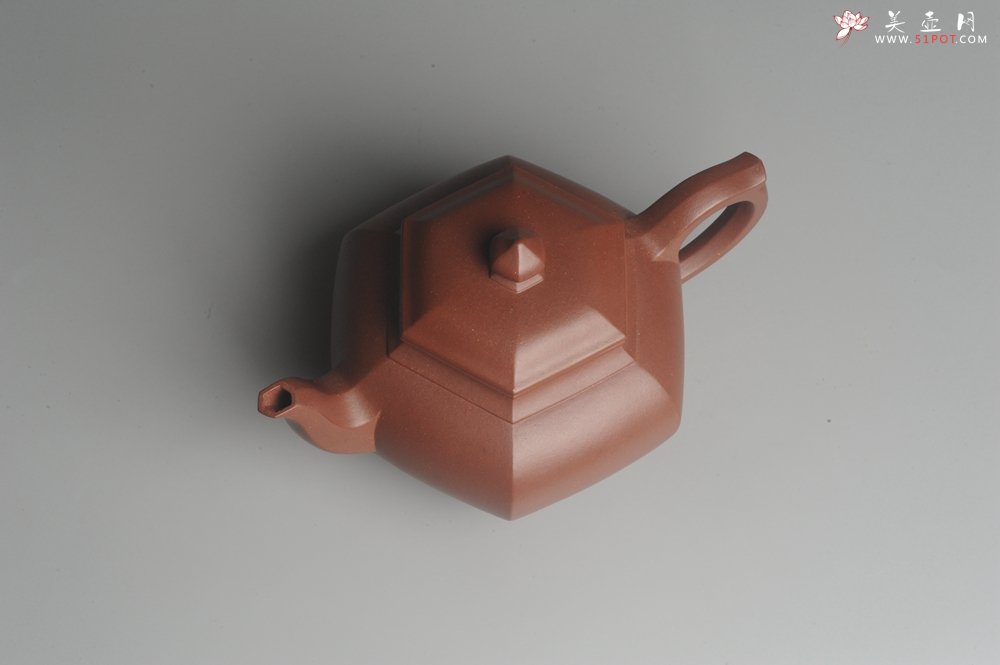 紫砂壶图片：实力派张海艳全手工六方笑樱壶 做工灰常精致 气韵流畅 - 宜兴紫砂壶网