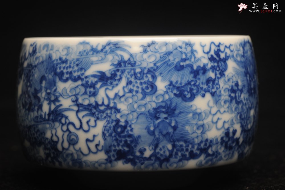 紫砂壶图片：美杯特惠 景德镇主人杯压手杯 釉下彩青花杯 九龙杯 超漂亮 - 宜兴紫砂壶网