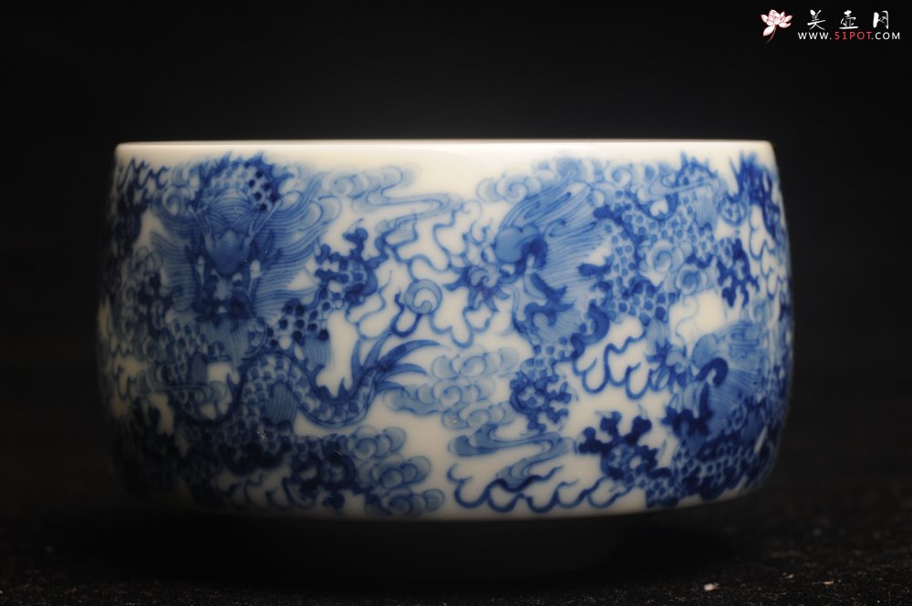 紫砂壶图片：美杯特惠 景德镇主人杯压手杯 釉下彩青花杯 九龙杯 超漂亮 - 宜兴紫砂壶网