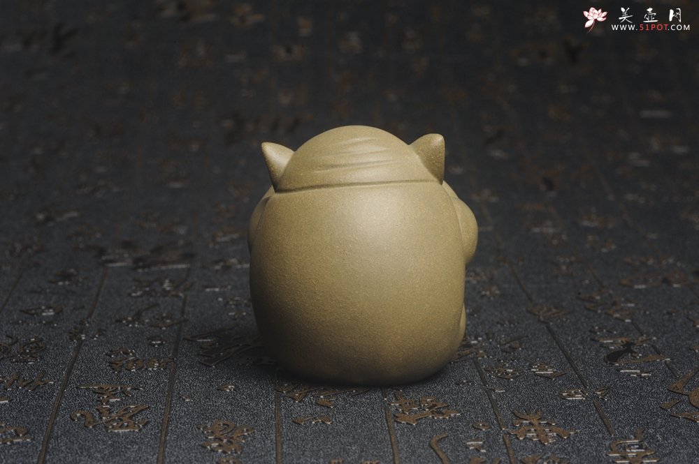 紫砂壶图片：美宠特惠 精工三不猪茶宠摆件 非礼勿视 非礼勿听 非礼勿言 高6cm - 宜兴紫砂壶网