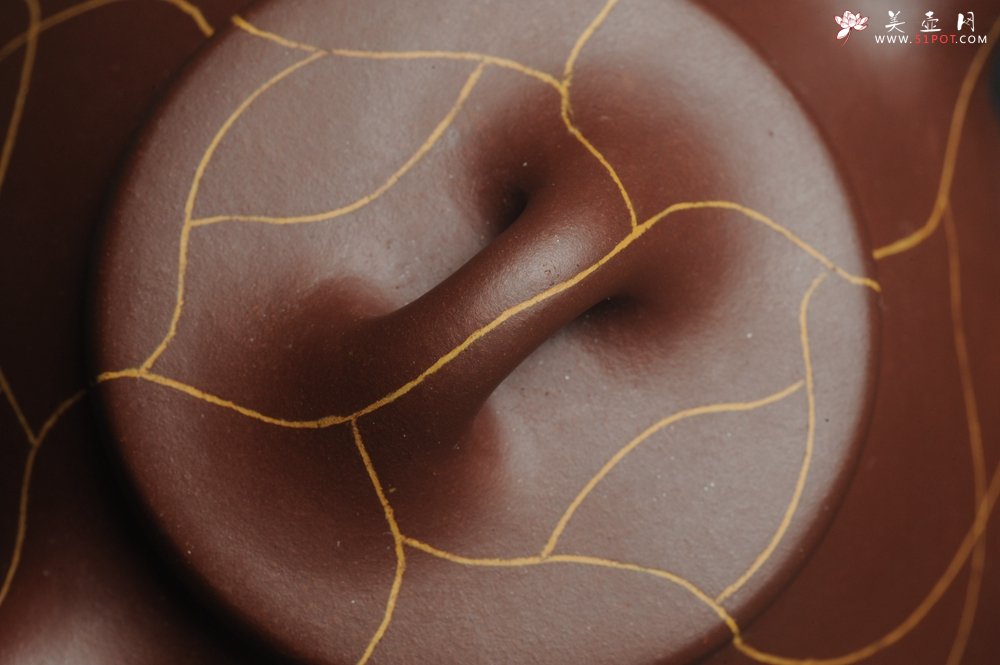 紫砂壶图片：美壶特惠 优质紫泥精工冰纹石瓢壶 特实用 出水如柱 养后油润 - 宜兴紫砂壶网