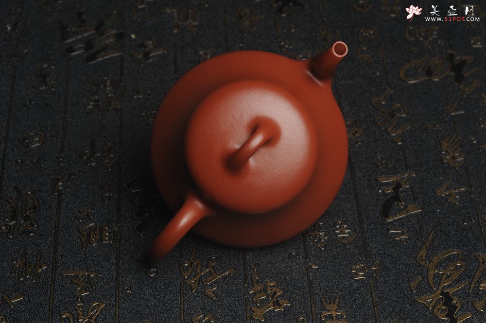 紫砂壶图片：超好小煤窑朱泥 全手工汉棠石瓢壶 端庄秀雅 - 宜兴紫砂壶网