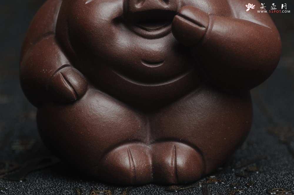 紫砂壶图片：美宠特惠 精工三不猪茶宠摆件 非礼勿视 非礼勿听 非礼勿言 高6cm - 宜兴紫砂壶网